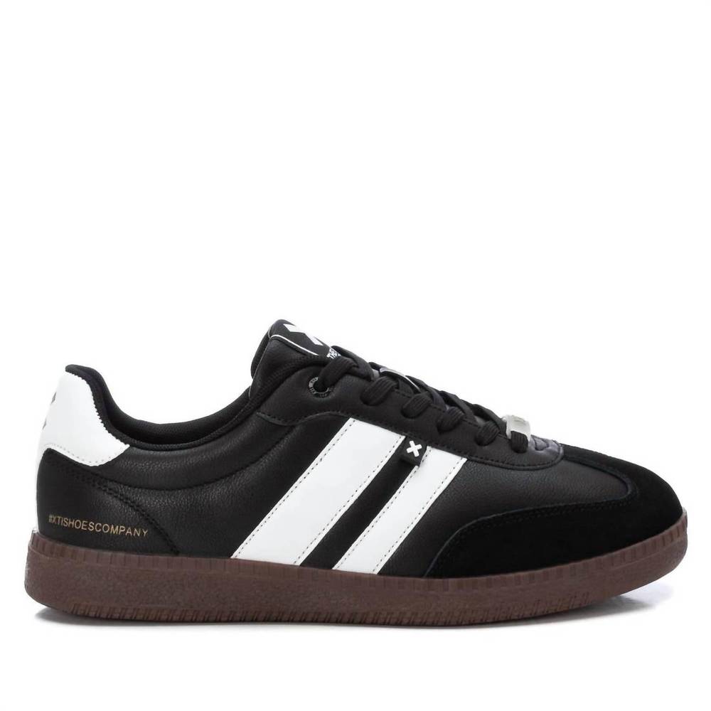 NEW XTI men's casual sneakers in black